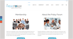 Desktop Screenshot of fridayforum.org