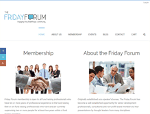 Tablet Screenshot of fridayforum.org